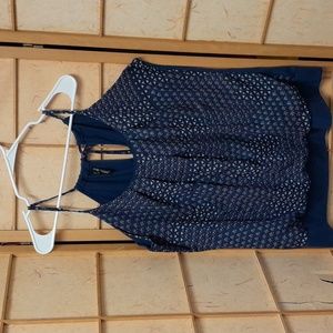 Maurices blue tanktop blouse size 1